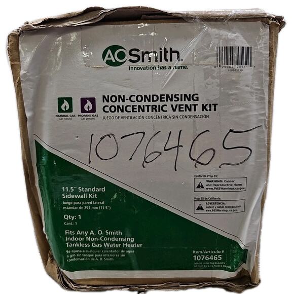 AO Smith • 11.5" Non-Condensing Concentric Vent Kit (1076465) [B7] - Picture 2 of 16